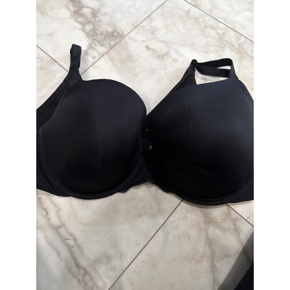 Torrid Curve Black 360 Back Smoothing Push-Up T-Shirt Bra 40DD 148862
